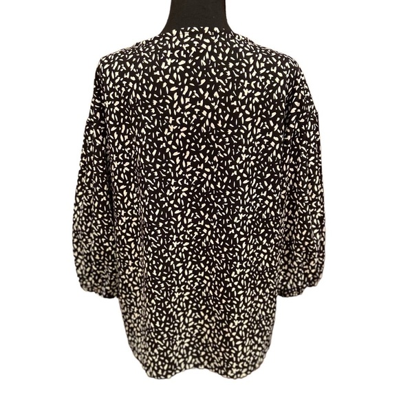 MELLODAY Black and Cream Top - Picture 2 of 10